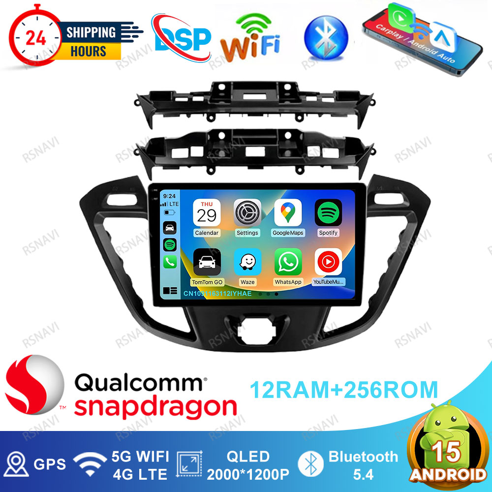 Car Accessories For Steering Wheel - Android 15 カーラジオ フォード トランジット ツアーネオ