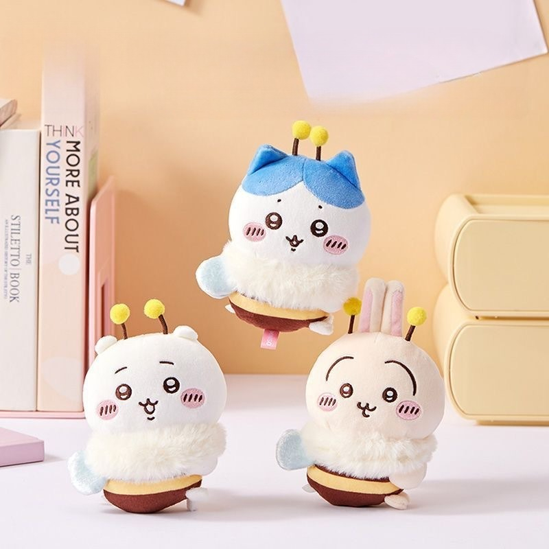 Car Accessories Inside - 蜂シリーズ漫画かわいいハチワレうさぎ人形ソフトかわいいぬいぐるみ装飾品車内装飾小さな装飾品