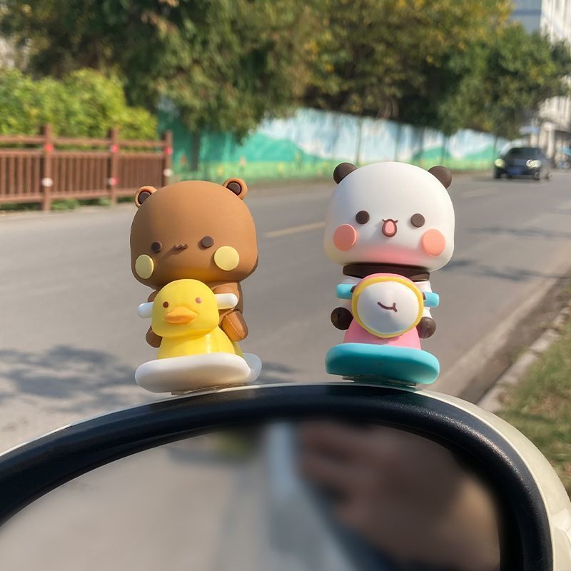 Yier Bubu スプリングスイングフィギュア かわいい漫 - Car Accessories Inside のレビューと価格