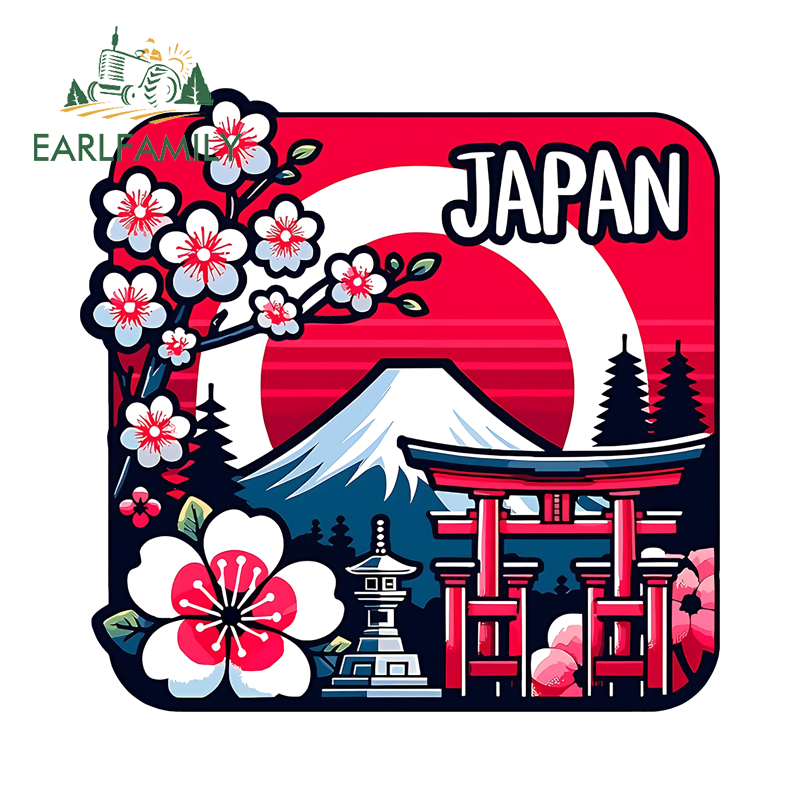 EARLFAMILY カラフルな日本東京ロゴ車のステッカー  - Car Accessories In Tokyo のレビューと価格