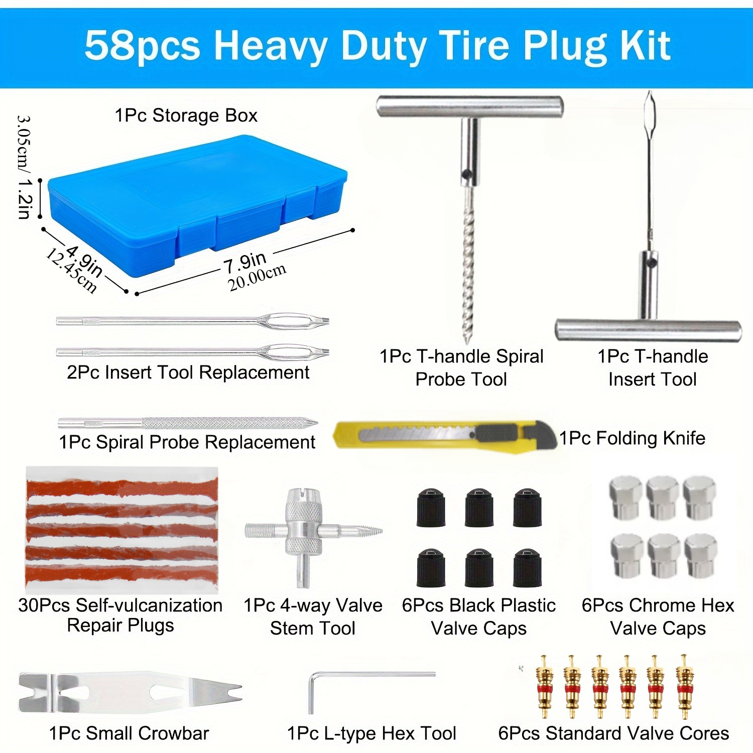 新車のタイヤ修理ツールタイヤ修理キットスタッディングツールセ - Car Emergency Tool Kit のレビューと価格