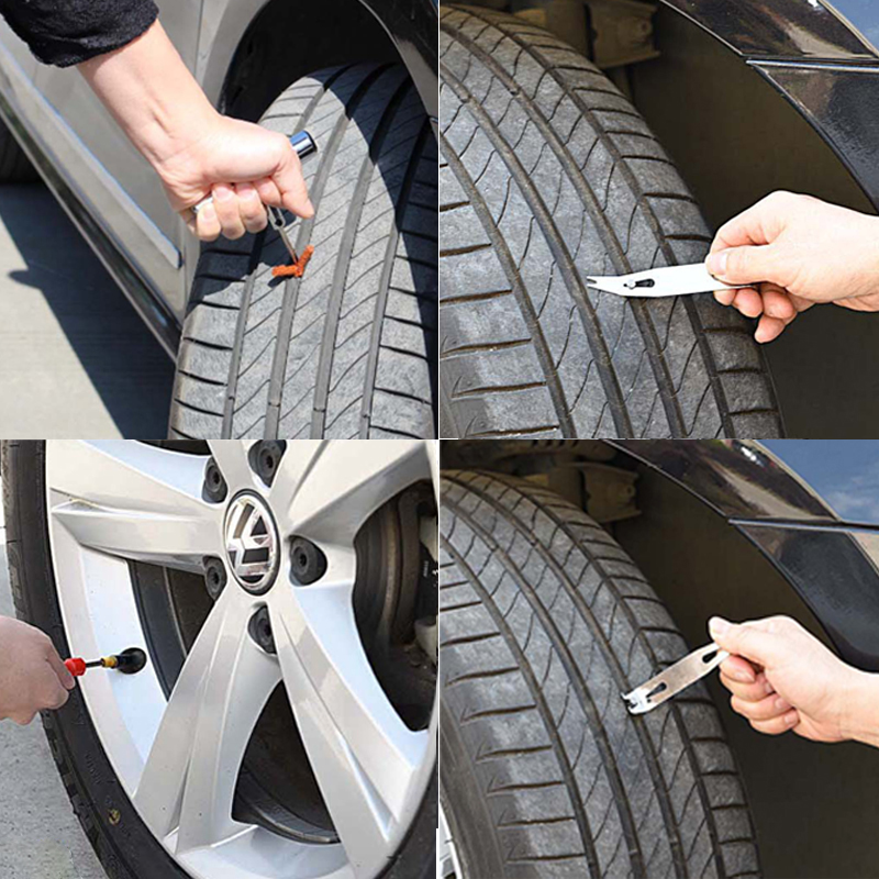 新車のタイヤ修理ツールタイヤ修理キットスタッディングツールセ - Car Emergency Tool Kit のレビューと価格