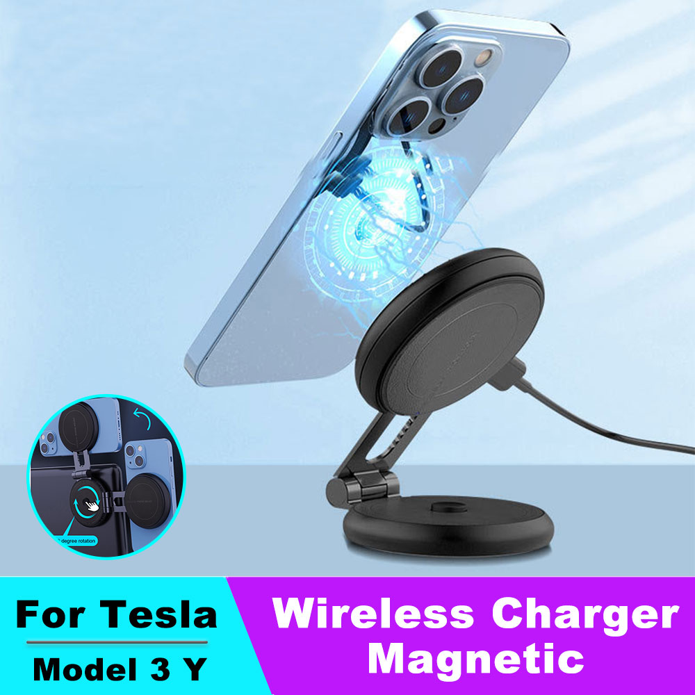 隠し磁気自動車電話ホルダー、ワイヤレス充電器、360回転、携 - Wireless Car Charger のレビューと価格