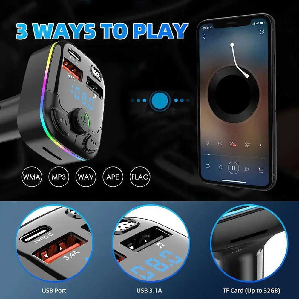 車用ワイヤレスFMトランスミッターアダプター デュアルUSB - Wireless Car Charger のレビューと価格