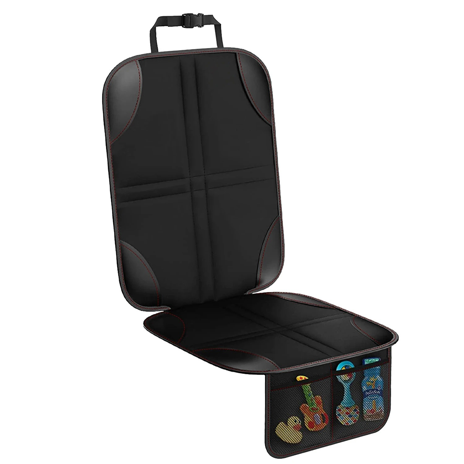 厚いPUレザー製チャイルドシートプロテクター、車用シートカバ - Leather Car Seat Cover のレビューと価格