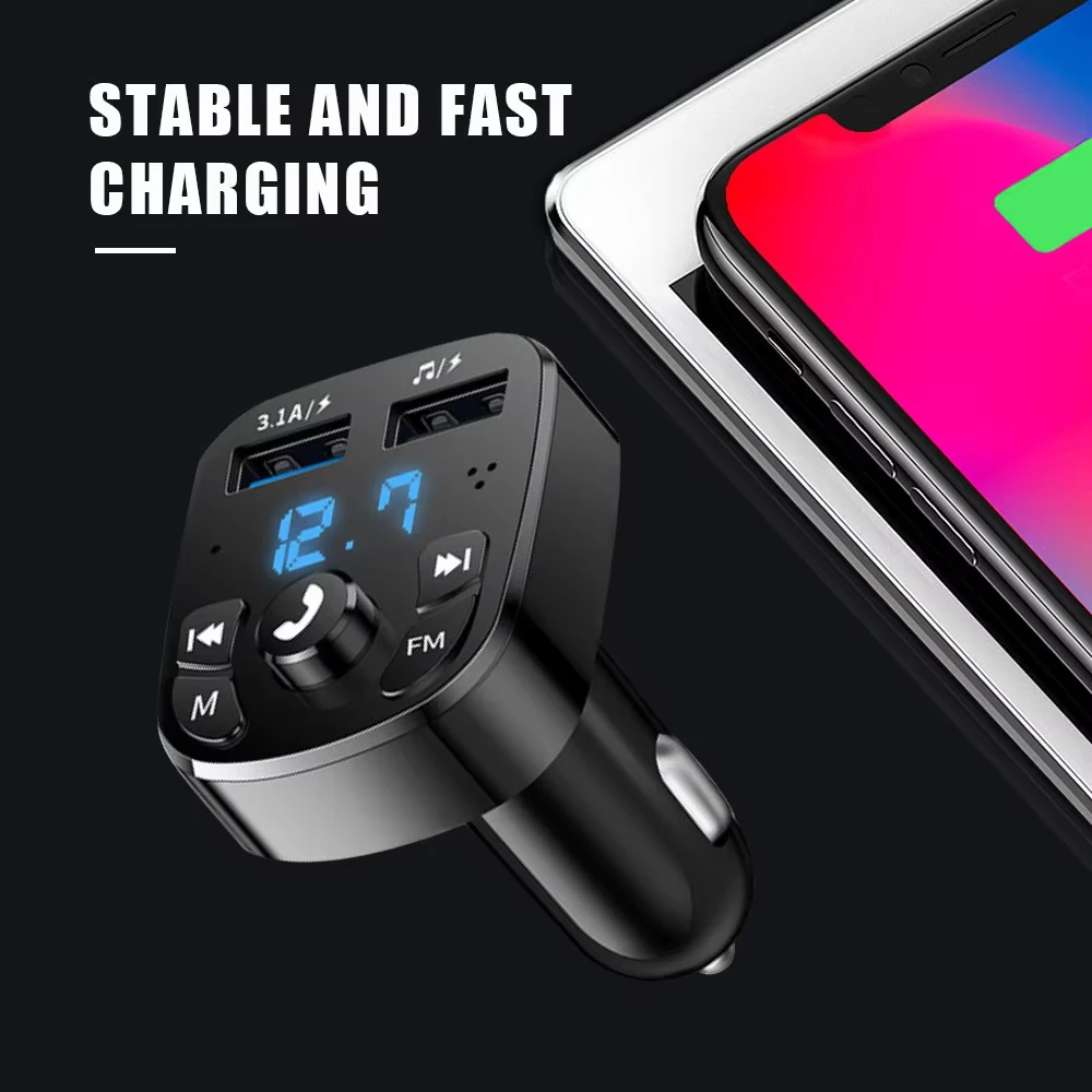 ハンズフリー車載MP3プレーヤー、FMトランスミッター、ワイ - Wireless Car Charger のレビューと価格