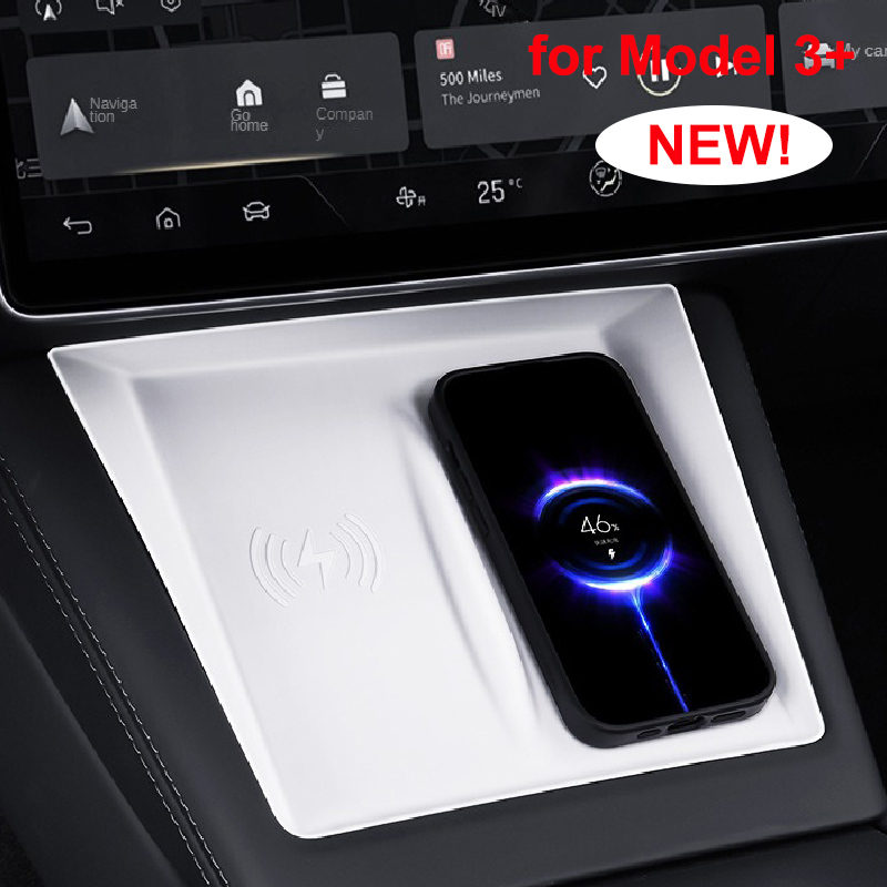 テスラ モデル3+ ハイランド 2024-26 シリコン製ワ - Wireless Car Charger のレビューと価格