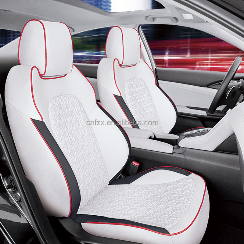 2026年流行のレザー製テスラ用カーシートカバー 防水フルカ - Leather Car Seat Cover のレビューと価格