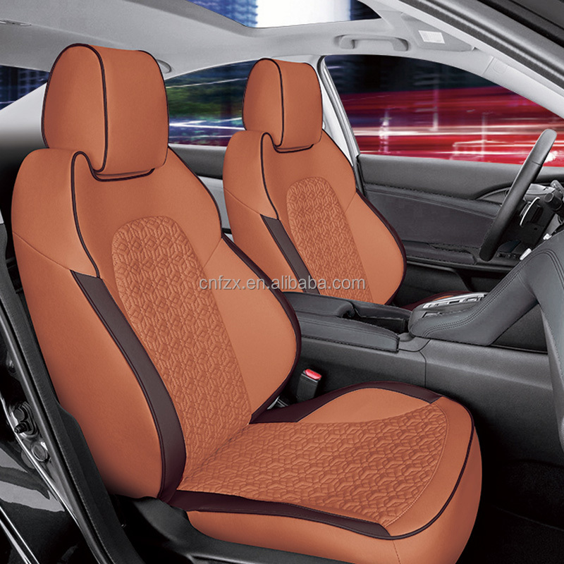2026年流行のレザー製テスラ用カーシートカバー 防水フルカ - Leather Car Seat Cover のレビューと価格