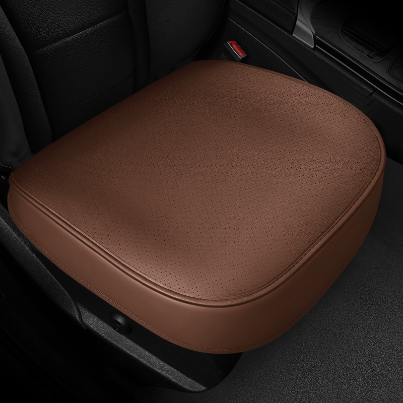 穴あきレザーカーシートカバーフロントボトムシートクッションカ - Leather Car Seat Cover のレビューと価格