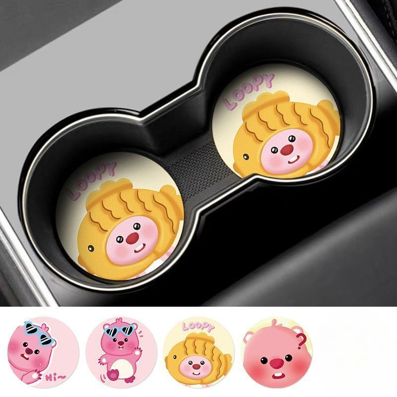 ルーピー・クリエイティブ・カートゥーン・カーコースター 男の - Car Accessories Inside のレビューと価格