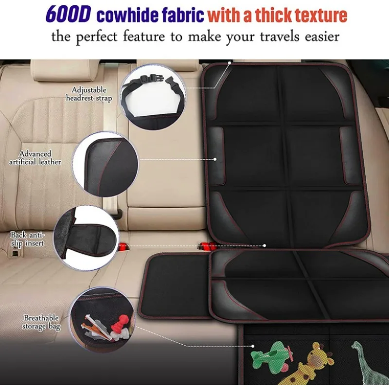 テスラ モデル3 Y 車用シートカバー 子供用 ベビー 女の - Leather Car Seat Cover のレビューと価格