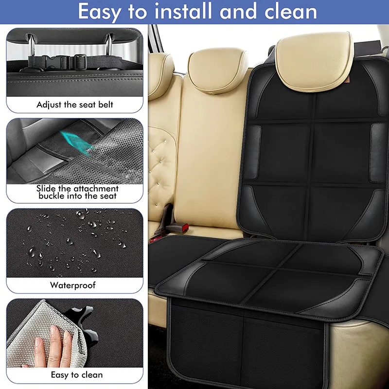 テスラ モデル3 Y 車用シートカバー 子供用 ベビー 女の - Leather Car Seat Cover のレビューと価格