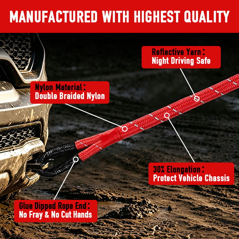 4x4オフロード緊急ツールキット、車牽引ロープ、牽引ストラッ - Car Emergency Tool Kit のレビューと価格