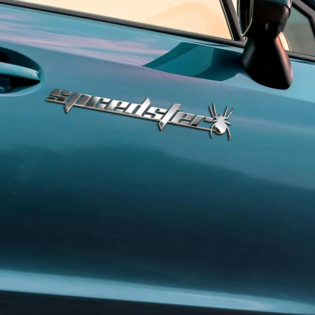 新しいスパイダーカーステッカーターボチャージャーターボメタル - Car Accessories Inside のレビューと価格