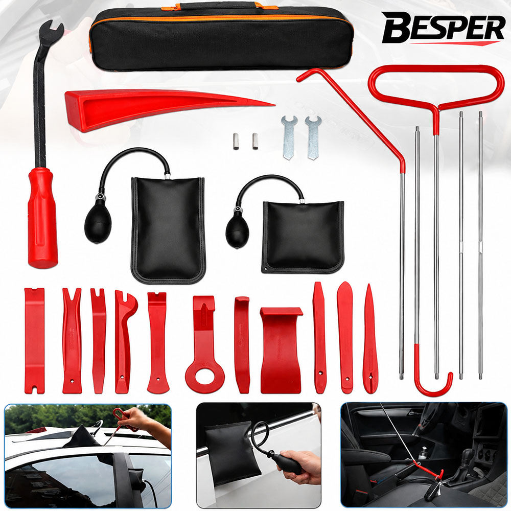43/25/17個入り 車用エアウェッジポンプ 鍵屋ツールキ - Car Emergency Tool Kit のレビューと価格