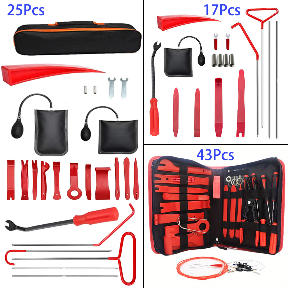 43/25/17個入り 車用エアウェッジポンプ 鍵屋ツールキ - Car Emergency Tool Kit のレビューと価格