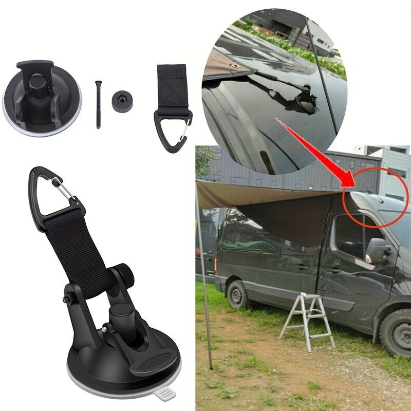 4個入り モーターホーム 車用吸盤アンカー 固定フック タイ - Car Accessories Inside のレビューと価格
