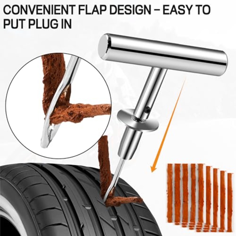 頑丈なステンレス製タイヤ修理キット - 110個入りタイヤ修 - Car Emergency Tool Kit のレビューと価格