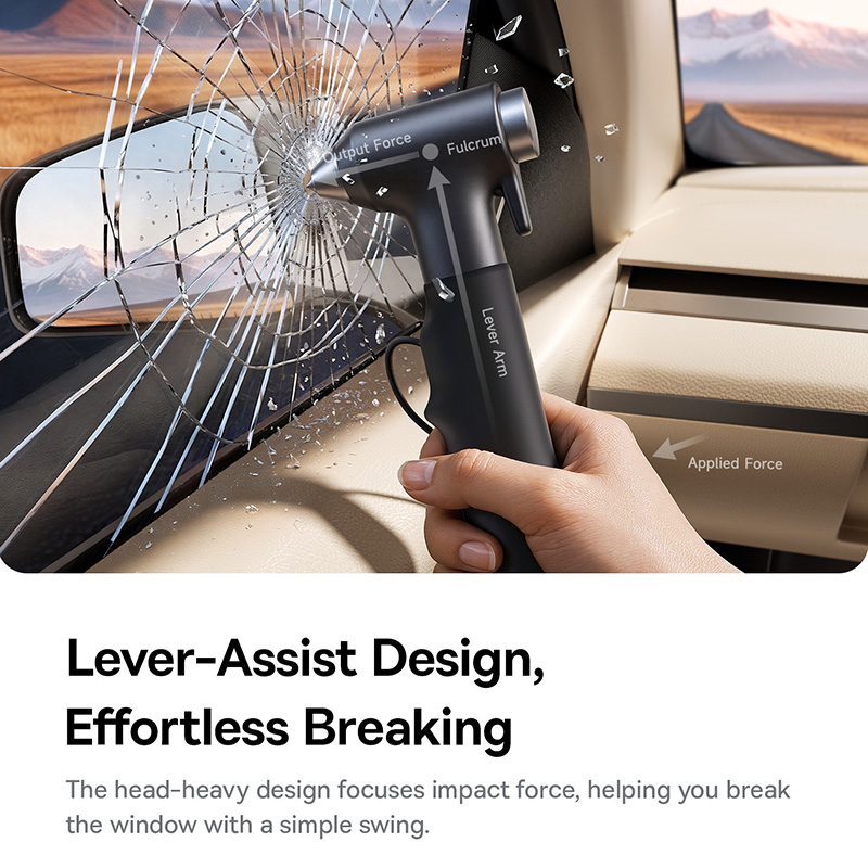 Baseus GoTrip DT2 車用安全ハンマー 2 i - Car Emergency Tool Kit のレビューと価格